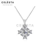 Gambar Eloise Pendant - Kalung 0.8 CT berlian Moissanite 925 silver Celesta dari Her Jewellery Kota Administrasi Jakarta Pusat 1 Tokopedia