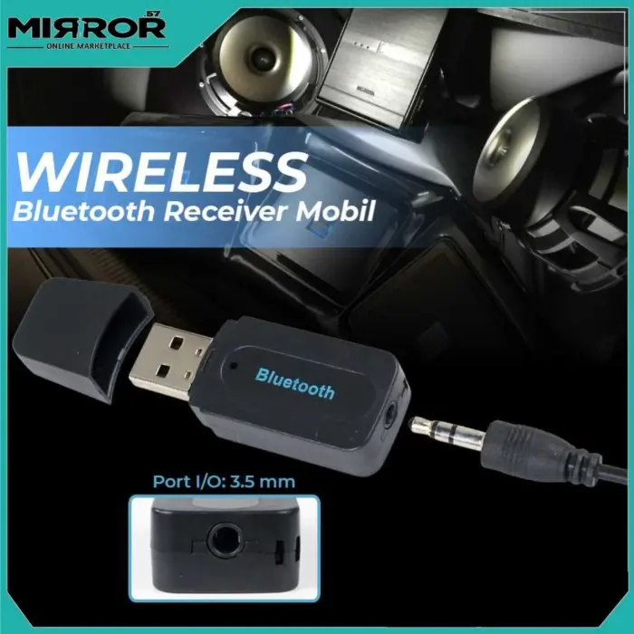 Penerima Sinyal Wireless Bluetooth Receiver Mobil Jack 3.5mm