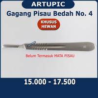 Gambar Gagang Pisau Bedah Nomer 4 Scaple Scalpel Handle Handel Operasi Kebiri dari Artupic Peralatan Peternakan Kota Tangerang Selatan 1 Tokopedia