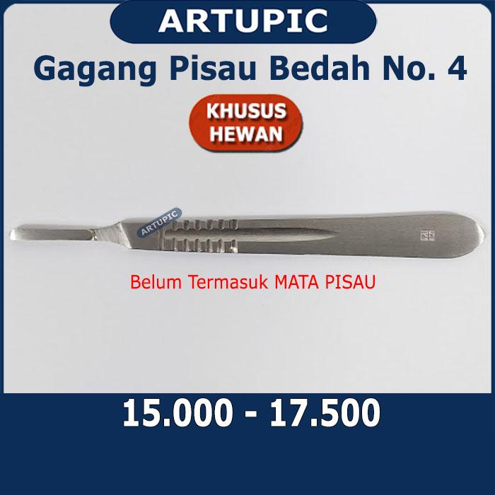 Gambar Gagang Pisau Bedah Nomer 4 Scaple Scalpel Handle Handel Operasi Kebiri dari Artupic Peralatan Peternakan Kota Tangerang Selatan Tokopedia