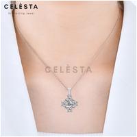 Gambar Eloise Pendant - Kalung 0.8 CT berlian Moissanite 925 silver Celesta dari Her Jewellery Kota Administrasi Jakarta Pusat 4 Tokopedia