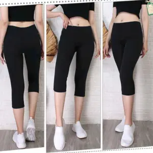 Legging Super jumbo pendek polos 3/4 XXXXL BB 40-120kg
