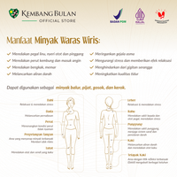 Gambar Minyak Waras Wiris 60 ml – Minyak Balur Premium dari Kembang Bulan Indonesia Kota Surabaya 3 Tokopedia
