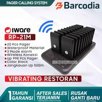 Gambar 20Call Mesin Antrian Wireless pager System Utk Alarm restoran/cafe IWARE RP-21M dari Barcodia Kota Administrasi Jakarta Pusat 1 Tokopedia