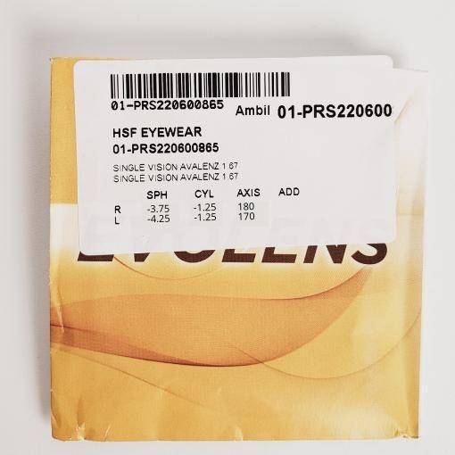 Gambar SV AVALENZ 1.67 dari HSF EYEWEAR Kota Administrasi Jakarta Pusat Tokopedia