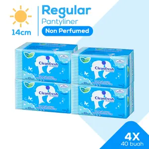 Laurier Clean Fresh 40s Fourpack - Pantyliner Non Perfume 14cm