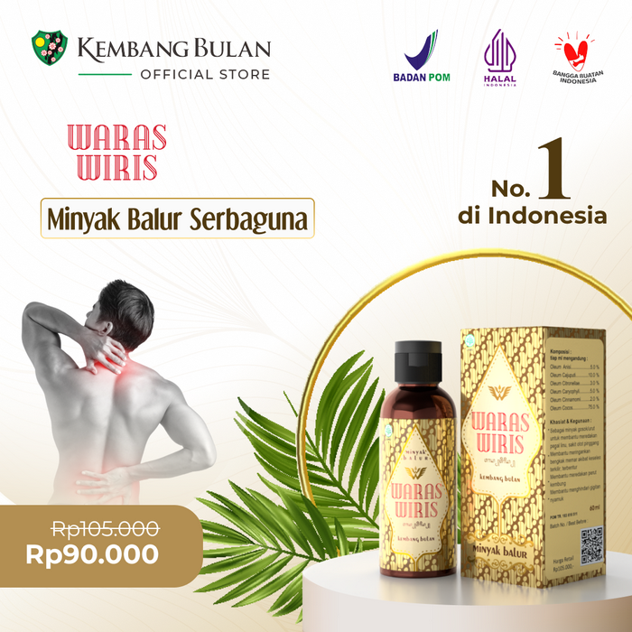 Gambar Minyak Waras Wiris 60 ml – Minyak Balur Premium dari Kembang Bulan Indonesia Kota Surabaya Tokopedia
