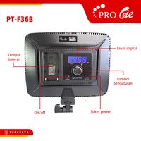 Gambar Professional LED Bi-Color Light Panel Pro One PT-F36B dari Foyu Photo Kota Administrasi Jakarta Selatan 4 Tokopedia