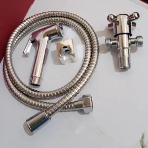 PROMO Paket Jetshower Toilet Kran Cabang/Shower Cebok Set Kran Double