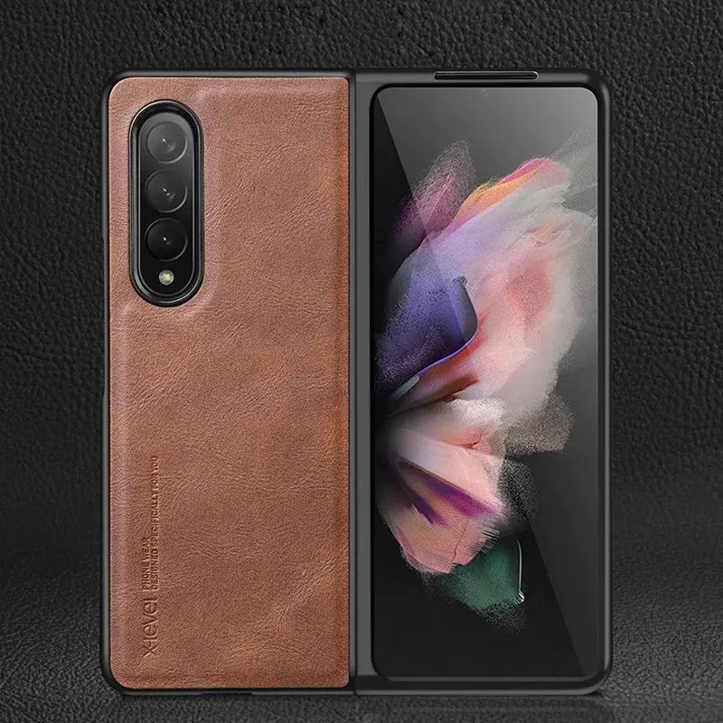 Case X-Level Premium Leather Galaxy Z Fold 7 6 5 4 3 Leather Case Kulit Premium
