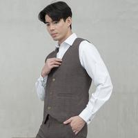 Gambar Houseofcuff Jas Celana Vest Rompi Blazer Coklat Slim Fit Motif Kotak - Jas Only, M dari House of Cuff Kota Administrasi Jakarta Barat 4 Tokopedia