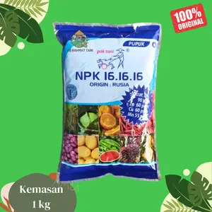 Pupuk NPK Mutiara 16 16 16 Pak Tani 1 Kg kemasan original pabrik