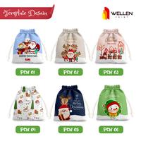 Gambar WELLEN PRINT – Cetak Pouch Serut Natal Custom / Print Drawstring Pouch Packaging Souvenir Hadiah Christmas - PCN 01 dari WELLEN PRINT OFFICIAL Kota Administrasi Jakarta Selatan 4 Tokopedia