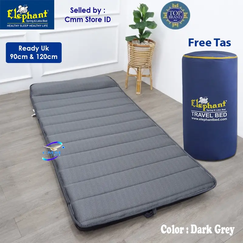 Kasur Gulung Lipat Lantai Travelbed Elephant Gandhi Tebal 8cm Uk 90cm 120cm 7