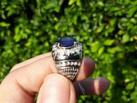 Gambar Batu Permata Natural Blue Safir SF017 Indah Ikatan Perak Mewah dari CNC phoneshop Kota Administrasi Jakarta Pusat 4 Tokopedia