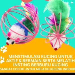 MAINAN KUCING BOLA RANGKAI TIKUS SALE