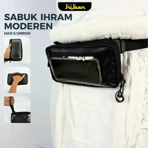 Sabuk Ihrom Pria Modern Tas Multifungsi Perlengkapan Haji dan Umroh