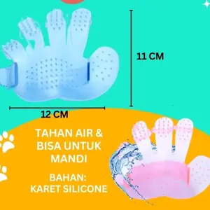 SIKAT MANDI JARI TRANSPARAN KUCING ANJING