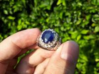 Gambar Batu Permata Natural Blue Safir SF017 Indah Ikatan Perak Mewah dari CNC phoneshop Kota Administrasi Jakarta Pusat 3 Tokopedia