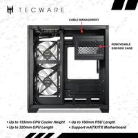 Gambar CASING TECWARE VXM2 TG - Dual Chamber mATX Tempered Case dari Techno Computer Bali Kota Denpasar 3 Tokopedia