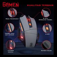 Gambar GAMEN GM300 MOUSE GAMING WIRED 7200 DPI MACRO BUTTON MOUSE USB dari btgcom Kota Denpasar 3 Tokopedia