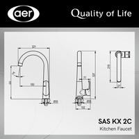 Gambar AER Kran Dapur Dingin Keran Air Kuningan - Kitchen Faucet SAS KX2C dari Sutindo Shop Kota Surabaya 2 Tokopedia