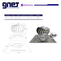 Gambar GNET Ventilator 20 inch | Turbin Ventilator Atap Rumah dan Pabrik dari GNET Official Store Kota Tangerang 3 Tokopedia