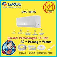 Gambar AC GREE Inverter 2 PK GWC18F5S | GWC-18F5(S) White Pearl Garansi 10 Tahun Kompresor Freon R32 - AC SAJA  dari Setia Mandiri Elektronik Kota Bekasi 1 Tokopedia