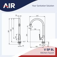 Gambar AIR Kran Dapur Dingin Keran Air Kuningan - Kitchen Faucet V 5P BL dari Sutindo Shop Kota Surabaya 2 Tokopedia