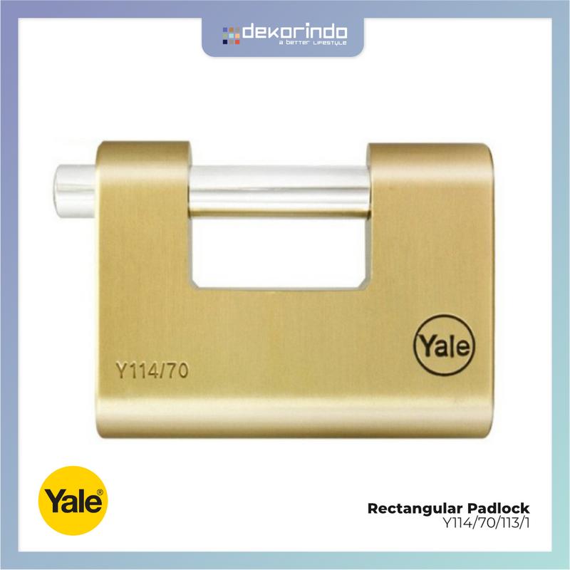 Yale Rectangular Pad Lock YALE - RECTANGULAR PADLOCK - Y114/70/113/1 - Shop | Tokopedia