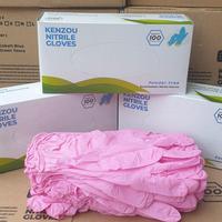 Gambar sarung tangan nitrile pink 100pc Kemenkes Sz S dari Rosakitty Jakarta Barat 2 Tokopedia