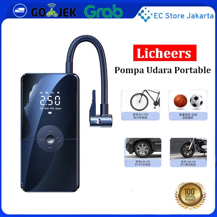 Gambar Licheers Air Pump Inflator Portable Electric Pompa Ban Mobil Sepeda - LCCQB-02, Garansi 3 Bulan dari EC Store Jakarta Kota Administrasi Jakarta Barat Tokopedia