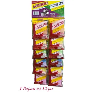 Spon Busa Cuci Piring ISI 12 Pcs perlembar Warna Campuran Ideal untuk Penggunaan Sehari-hari 1 Papan Isi 12 pcs Spon Busa Cuci Piring ISI 12 Pcs perlembar Warna Campuran Ideal untuk Penggunaan Sehari-hari 1 Papan Isi 12 pcs
