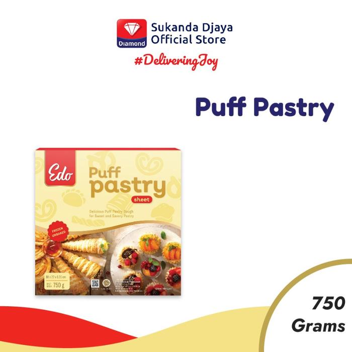 Jual Edo Puff Pastry Sheet 750 Gram Khusus Ojol Gojek / Grab Instant ...