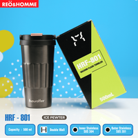 Gambar Reo&Homme Mug Stainless With Handle 500ML Insulated Mug Gelas HRF-801 - Green dari Reo & Homme Living Kota Bogor 5 Tokopedia