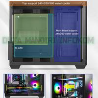 Gambar Segotep Lumi Ⅱ - Dual Chamber Tempered Glass m-ATX Gaming Case - LUMI-I BLACK  dari Duta Mandiri Infokom Kota Administrasi Jakarta Pusat 2 Tokopedia