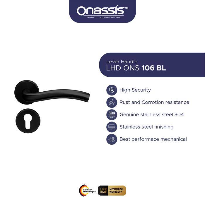 Gambar KUNCI PINTU ONASSIS LHD/ ONS 106 BLACK dari ONASSIS BELLUCCI OFFICIAL Kota Tangerang Tokopedia
