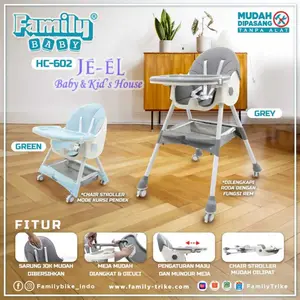 Family Baby NEW High Chair HC - 602 / Kursi Makan Bayi