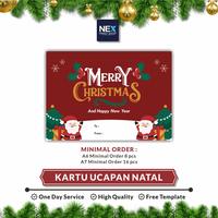 Gambar KARTU UCAPAN NATAL MERRY CHRISTMAS - A6, CRD 1 dari Nex Printshop Kota Tangerang Selatan 1 Tokopedia