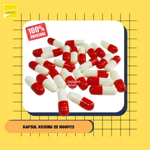Kapsul Kosong no. 0 / Capsule INDO ukuran 0 isi 1.000 pcs