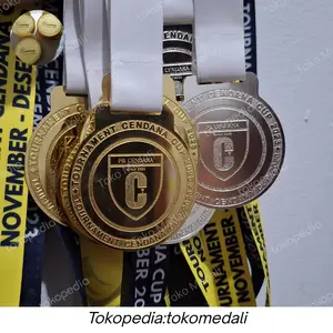 MEDALI KUNINGAN 2MM LANYARD PRINT CUSTOM 2SISI