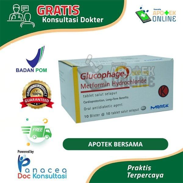 GLUCOPHAGE 500 MG 10 TABLET