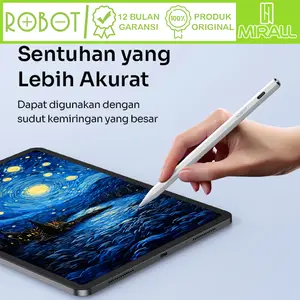 ROBOT RSP200 Active Stylus Pen For iPad White Garansi 1 Tahun Original