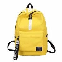 Gambar Be Your Style Tas Ransel Backpack Korea Ransel Sekolah tas punggung - Kuning - Merah dari Polofelix Kota Administrasi Jakarta Timur 5 Tokopedia