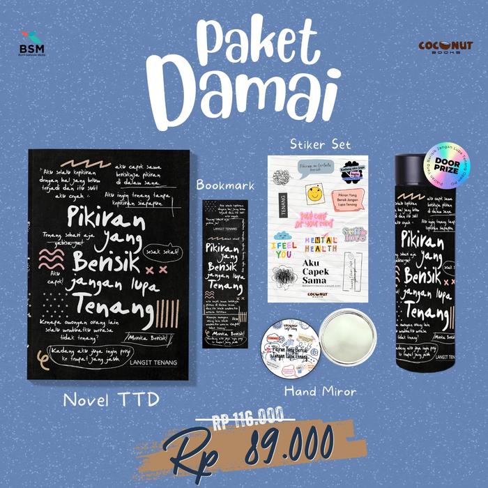 Gambar Buku Novel - Pikiran Yang Berisik Jangan Lupa Tenang - Langit Tenang dari Bumi Fiksi Makassar Kota Makassar 3 Tokopedia