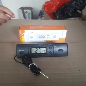 Thermometer digital portable DS-1 pengukur suhu ac mobil rumah kulkas