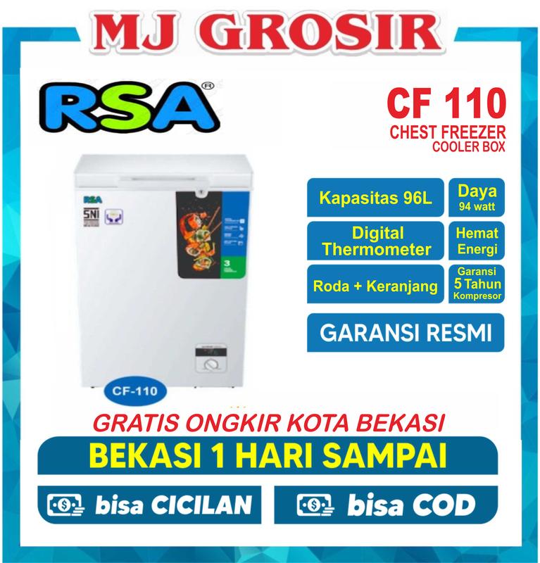 Freezer Rsa 110 RSA CHEST FREEZER CF 110 / F-100 / PCF-118 / SRF-110W BOX LEMARI ...