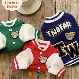 TN Bear Korea Cardigan Jacket Hype Dog Baju Anjing Premium Hewan