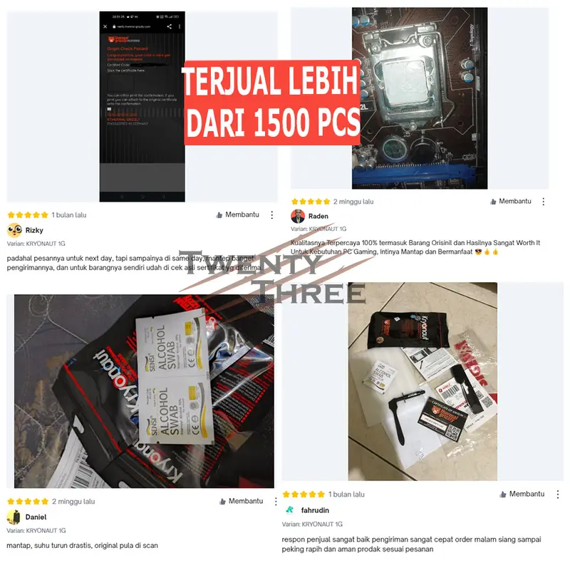 Thermal Grizzly Kryonaut Thermal Paste 1 Gram 1gr Original Pasta 2