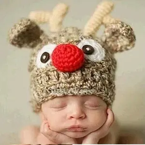 Kostum Rajut Rusa Bayi Anak Foto Fotografi Cosplay Deer Costum Baju